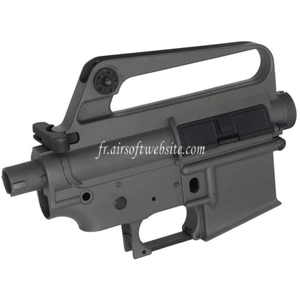 E&C M16VN 604 Style Métal Haut Bas Boîtier Convient pour E&C Tokyo Marui M4 M16 Série AEG Fusil Airsoft Gris