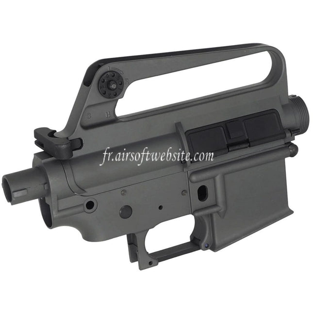 E&C M16VN 604 Style Métal Haut Bas Boîtier Convient pour E&C Tokyo Marui M4 M16 Série AEG Fusil Airsoft Gris