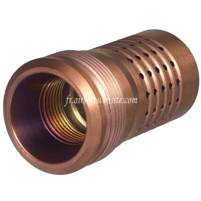 C&C TAC CNC Acier inoxydable Cherry Bomb Style Cache-Flamme Frein de Bouche Convient pour -14mm CCW sens antihoraire Filetage Canon