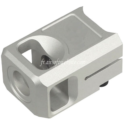 5KU CNC Aluminum Compensator V2 -14mm CCW Counter-Clockwise Thread Suitable for G17 G19 Gen 5 Series GBB Airsoft Pistols