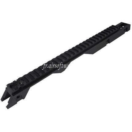 Airsoft Website 340mm Haut Rail Convient pour G36 Série AEG Fusils Noir