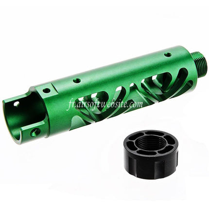 Narcos Airsoft CNC Aluminum Avant Canon Kit (Type 6) Convient pour Action Army AAP01 Série GBB Pistolet