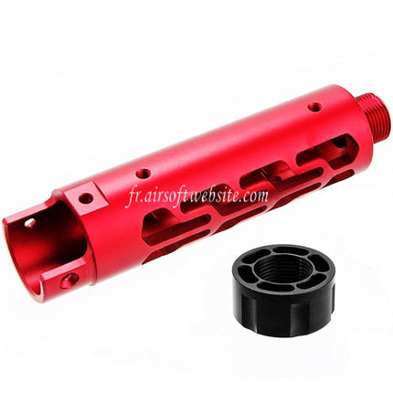 Narcos Airsoft CNC Aluminum Avant Canon Kit (Type 7) Convient pour Action Army AAP01 Série GBB Pistolet