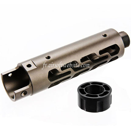 Narcos Airsoft CNC Aluminum Avant Canon Kit (Type 7) Convient pour Action Army AAP01 Série GBB Pistolet