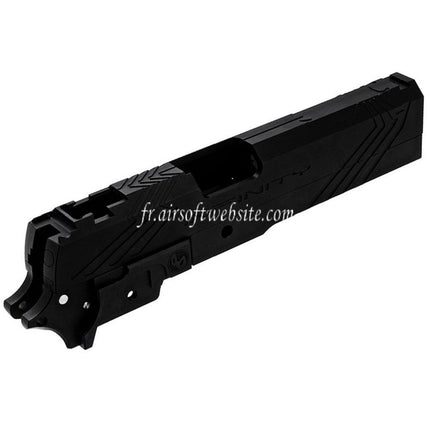 Tiger Soul CNC Aluminum INF Venom Mid-Frame Slide Set Suitable for Toyko Marui Hi-Capa Series GBB Airsoft Pistol