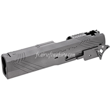 Tiger Soul CNC Aluminum INF Venom Mid-Frame Slide Set Suitable for Toyko Marui Hi-Capa Series GBB Airsoft Pistol