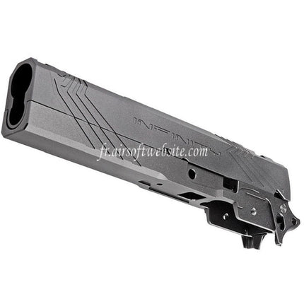 Tiger Soul CNC Aluminum INF Venom Mid-Frame Slide Set Suitable for Toyko Marui Hi-Capa Series GBB Airsoft Pistol