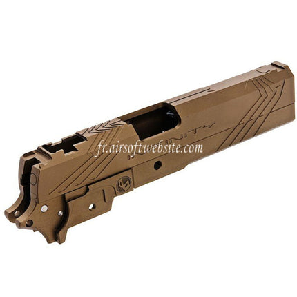 Tiger Soul CNC Aluminum INF Venom Mid-Frame Slide Set Suitable for Toyko Marui Hi-Capa Series GBB Airsoft Pistol
