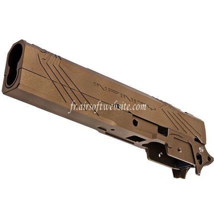 Tiger Soul CNC Aluminum INF Venom Mid-Frame Slide Set Suitable for Toyko Marui Hi-Capa Series GBB Airsoft Pistol