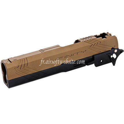 Tiger Soul CNC Aluminum INF Venom Mid-Frame Slide Set Suitable for Toyko Marui Hi-Capa Series GBB Airsoft Pistol