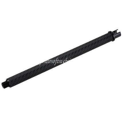 Dr. Black Light Carbon Fiber 12 Zoll Außenlauf -14mm CCW passend für Tokyo Marui M4 Serie MWS GBB Airsoft Gewehr