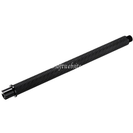 Dr. Black Light Carbon Fiber 12 Zoll Außenlauf -14mm CCW passend für Tokyo Marui M4 Serie MWS GBB Airsoft Gewehr