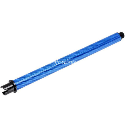 Dr. Black Light Carbon Fiber 12 Zoll Außenlauf -14mm CCW passend für Tokyo Marui M4 Serie MWS GBB Airsoft Gewehr