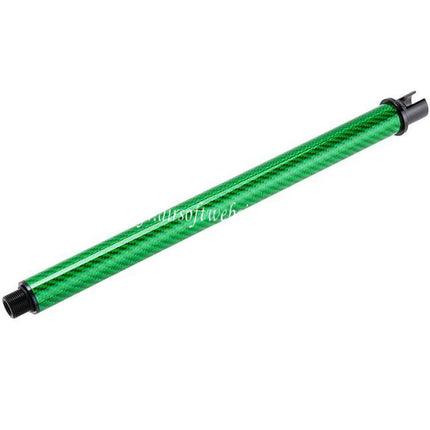 Dr. Black Light Carbon Fiber 12 Zoll Außenlauf -14mm CCW passend für Tokyo Marui M4 Serie MWS GBB Airsoft Gewehr