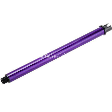 Dr. Black Light Carbon Fiber 12 Zoll Außenlauf -14mm CCW passend für Tokyo Marui M4 Serie MWS GBB Airsoft Gewehr