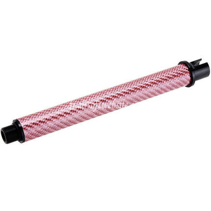 Dr. Black Léger Carbone Fibre 7 Pouces Canon Extérieur -14mm CCW sens antihoraire Convient pour Tokyo Marui M4 Série MWS GBB Fusil Airsoft