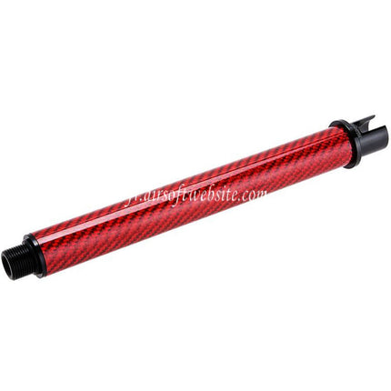 Dr. Black Léger Carbone Fibre 7 Pouces Canon Extérieur -14mm CCW sens antihoraire Convient pour Tokyo Marui M4 Série MWS GBB Fusil Airsoft