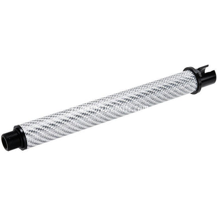 Dr. Black Léger Carbone Fibre 7 Pouces Canon Extérieur -14mm CCW sens antihoraire Convient pour Tokyo Marui M4 Série MWS GBB Fusil Airsoft