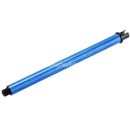 Dr. Black Léger Carbone Fibre 9 Pouces Canon Extérieur -14mm CCW sens antihoraire Convient pour Tokyo Marui M4 Série MWS GBB Fusil Airsoft
