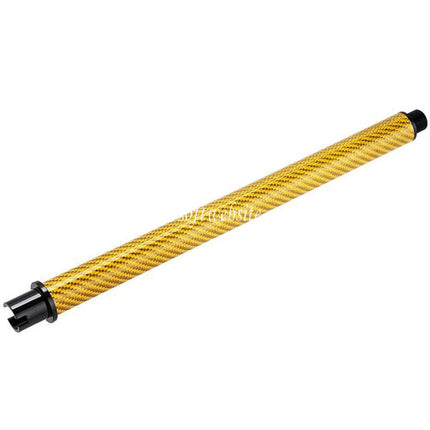 Dr. Black Léger Carbone Fibre 9 Pouces Canon Extérieur -14mm CCW sens antihoraire Convient pour Tokyo Marui M4 Série MWS GBB Fusil Airsoft