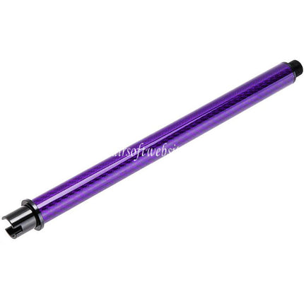 Dr. Black Léger Carbone Fibre 9 Pouces Canon Extérieur -14mm CCW sens antihoraire Convient pour Tokyo Marui M4 Série MWS GBB Fusil Airsoft