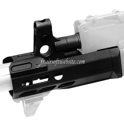 Dytac SLR Rifleworks 125mm 4.7 Pouces ION Lite M-LOK Extended Rail de Garde-Main Kit avec Canon Extérieur Convient pour GHK AK Série GBB Fusil Airsoft Noir