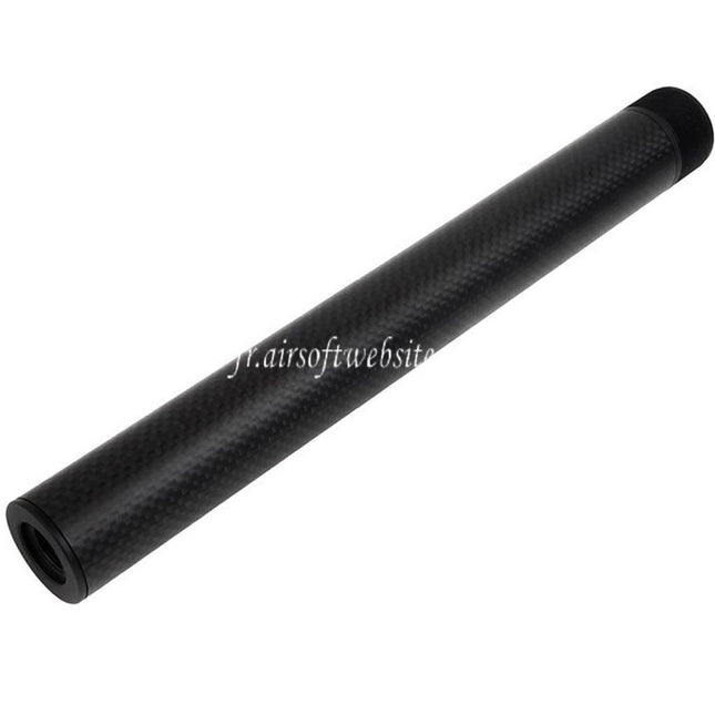 Laylax PSS 257mm/265mm Court Type Carbone Fibre Canon Extérieur Convient pour Tokyo Marui VSR-10 Série Bolt Action Sniper Airsoft Noir
