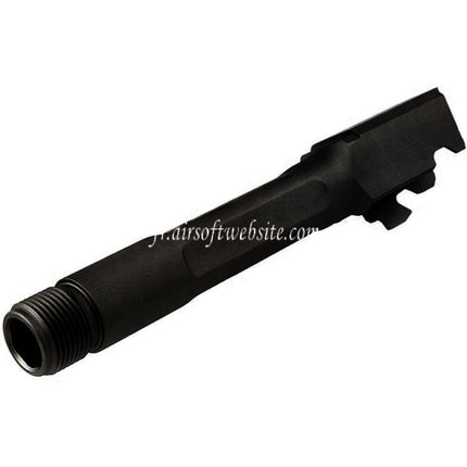 Pro Arms 110mm CNC Aluminium Außenlauf -14mm CCW Linksgewinde Passend für Umarex VFC G19x G19 Gen4 G45 Serie GBB Airsoft Pistole
