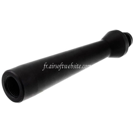 Revanchist Airsoft 100mm Ultra-Lightweight Aluminum Outer Barrel -14mm CCW with Threaded Adapter Fits Novritsch SSP5 Series GBB Pistol