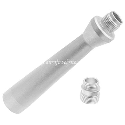 Revanchist Airsoft 100mm Ultra-Lightweight Aluminum Outer Barrel -14mm CCW with Threaded Adapter Fits Novritsch SSP5 Series GBB Pistol