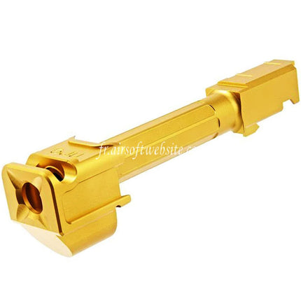 RGW ARC9 Outer Barrel with Sparc-M V2-G5 Compensator -14mm CCW Counter-clockwise Suitable for VFC G45 G19X Series GBB Airsoft Pistol Gold