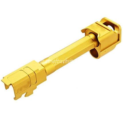 RGW ARC9 Outer Barrel with Sparc-M V2-G5 Compensator -14mm CCW Counter-clockwise Suitable for VFC G45 G19X Series GBB Airsoft Pistol Gold