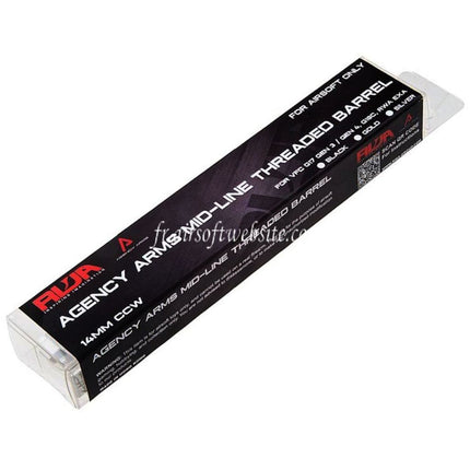 RWA Agency Arms CNC Aluminum Mid-Line Fileté Canon Extérieur -14mm CCW sens antihoraire Convient pour Umarex (VFC) G17 Gen3 Gen4 G18C / RWA Agency Arms EXA Série GBB Pistolet Airsoft