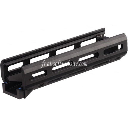 Hephaestus 6.5 Pouces 160mm CNC Aluminum M-LOK Garde-Main avec 20mm Railed Gaz Tube Convient pour GHK LCT AKS-74U Série AEG GBB Fusil Airsoft Noir