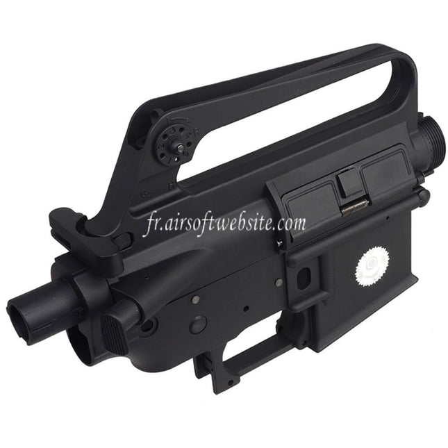 E&C COLT M16A1 603 Style Métal Haut Bas Boîtier (CNC Logo) Convient pour E&C Tokyo Marui M4 M16 Série AEG Fusil Airsoft Noir