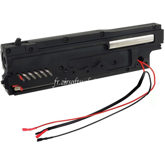 Airsoft Website CNC Aluminum Complète Vitesse Boîte avec moteur à aimant néodyme Convient pour A&K CLASSIC ARMY ECHO-1 M249 Série AEG Fusil