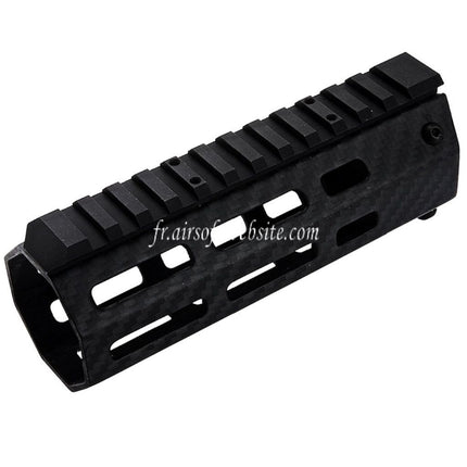 Revanchist Airsoft 145mm 5.5 Pouces Léger Carbone Fibre M-LOK Rail de Garde-Main Convient pour Tokyo Marui M4 Série MWS GBB Fusil Noir