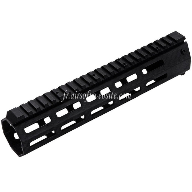 Revanchist Airsoft 245mm 9.5 Pouces Léger Carbone Fibre M-LOK Rail de Garde-Main Convient pour Tokyo Marui M4 Série MWS GBB Fusil Noir