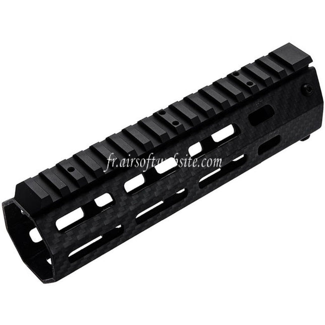 Revanchist Airsoft 180mm 7 Pouces Léger Carbone Fibre M-LOK Rail de Garde-Main Convient pour Tokyo Marui M4 Série MWS GBB Fusil Noir