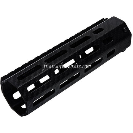 Revanchist Airsoft 180mm 7 Pouces Léger Carbone Fibre M-LOK Rail de Garde-Main Convient pour Tokyo Marui M4 Série MWS GBB Fusil Noir