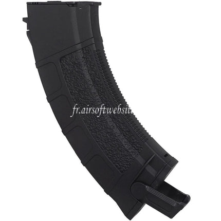CYMA 500 Billes Pull-Tab Polymère Winding Hi-Cap Chargeur Convient pour AK Série AEG Fusils Airsoft Noir