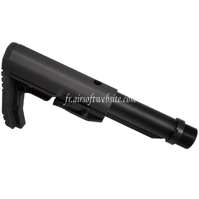 CYMA CGS MFT BMSMIL Style Minimaliste Crosse avec Tube de Ccourt à 5-Positions Convient pour CYMA CGS Tokyo Marui M4 Série MWS GBB Fusil