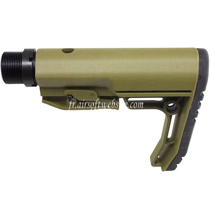 CYMA CGS MFT BMSMIL Style Minimaliste Crosse avec Tube de Ccourt à 5-Positions Convient pour CYMA CGS Tokyo Marui M4 Série MWS GBB Fusil