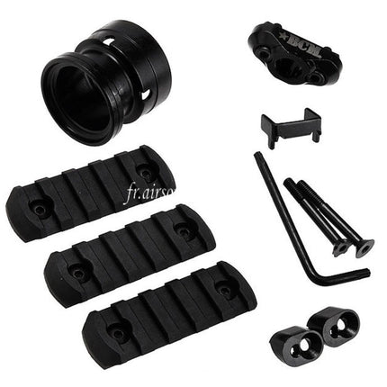 VFC 10 Pouces BCM GUNFIGHTER MCMR-10 M-LOK Rail de Garde-Main Convient pour VFC M4 Série AEG Fusil Airsoft Noir