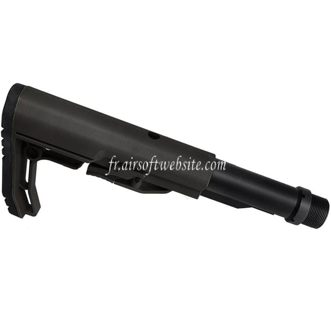 CYMA CGS MFT BMSMIL Style Minimaliste Crosse avec Tube de Ccourt à 6-Positions Convient pour CYMA CGS Tokyo Marui M4 Série MWS GBB Fusil