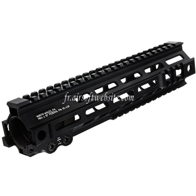 Z-Parts Aluminum 260mm 10 Pouces MK4 M-LOK Rail de Garde-Main avec Barrel Nut Convient pour Tokyo Marui M4 Série MWS GBB Fusil Airsoft Noir