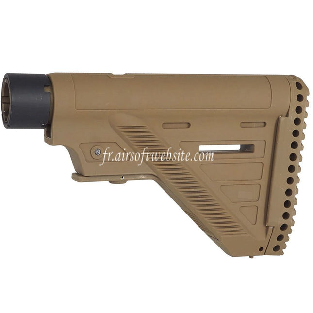 E&C 416A5 Style Rétractable Crosse avec tube tampon Convient pour HK416 Série AEG Fusils Airsoft
