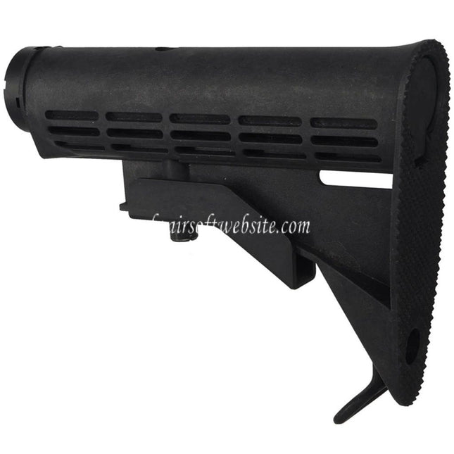 CYMA LE Rétractable Crosse avec Tube à 6-Positions Convient pour M4 Série AEG Fusil Noir