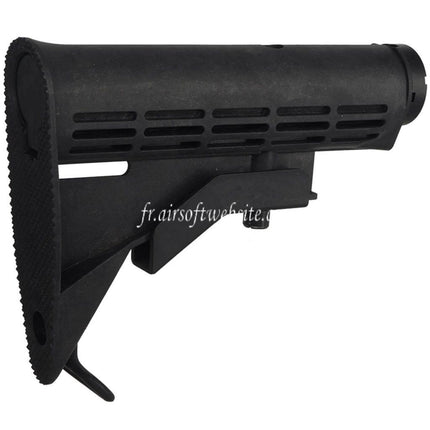 CYMA LE Rétractable Crosse avec Tube à 6-Positions Convient pour M4 Série AEG Fusil Noir