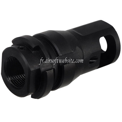 PTS Dead Air KeyMicro Frein de Bouche Cache-Flamme Convient pour -14mm CCW sens antihoraire Canon Fusil Airsoft